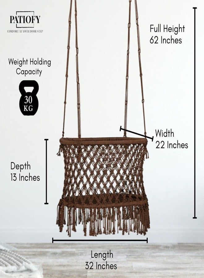 Patiofy Baby Cradle| Swing Cradle | Palna | Portable | for New Born Kids Age Group 0-2 Years Weight Capacity Up to 10 Kg (Copper- Oval Shape) - Image 2